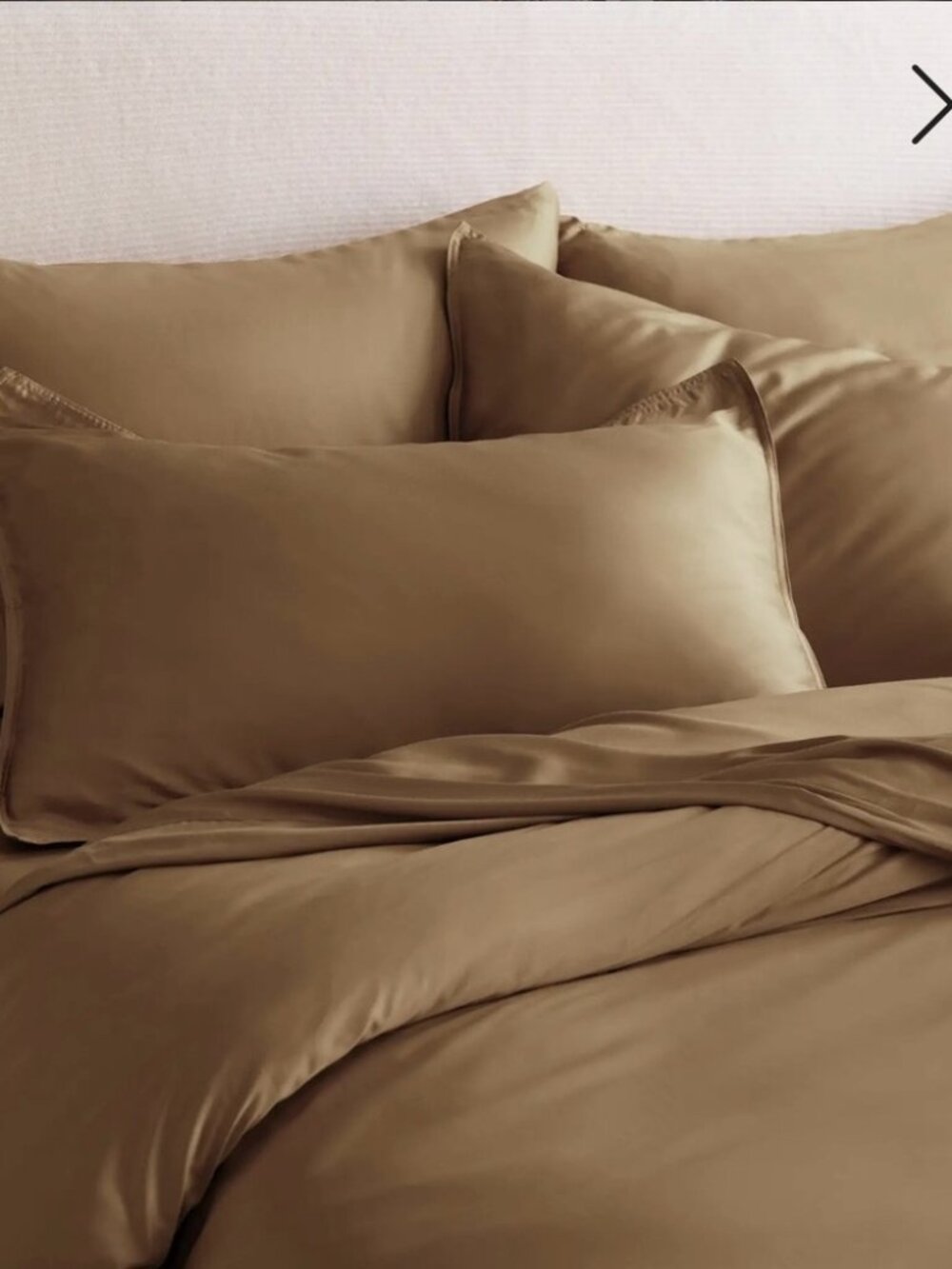 Quince Bamboo Duvet Cover – King/Cal King – Walnut (tiny flaw; see photos)